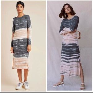 Anthropologie Dolan Tie-Dye Long Sleeve Dress